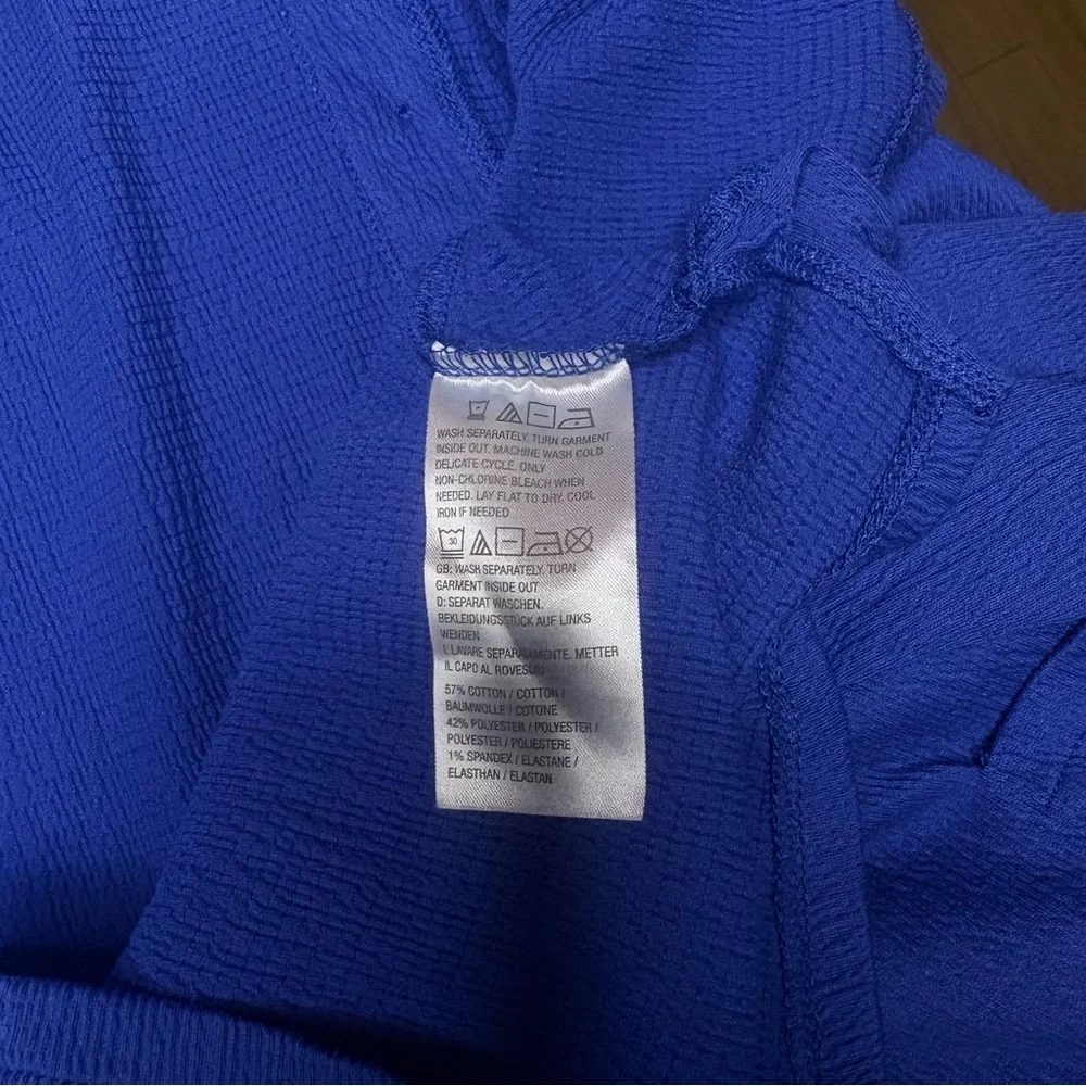 Belle Two-Piece Blue Blouse & Shorts Set – Size 2X - Picture 15 of 15